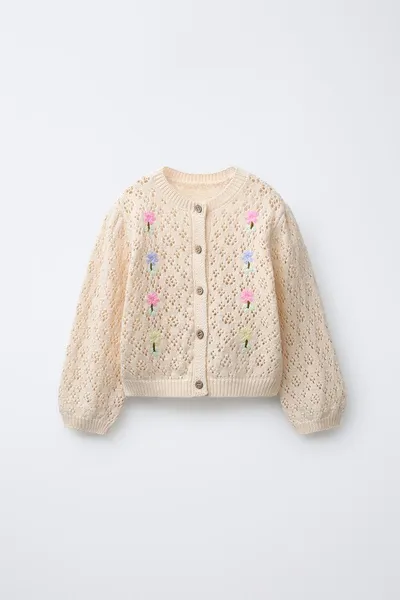 Кардиган CUTWORK с вышивкой в виде цветов