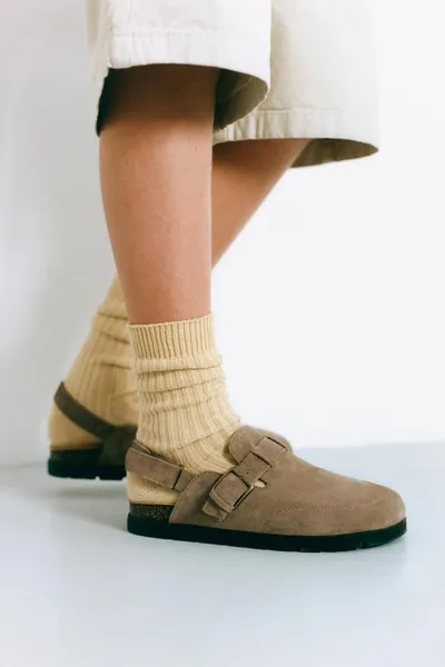 STORIESZ — SPLIT SUEDE CLOGS