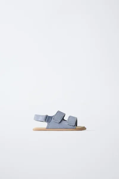 Сандалии BAREFOOT с двумя ремешками из кожи